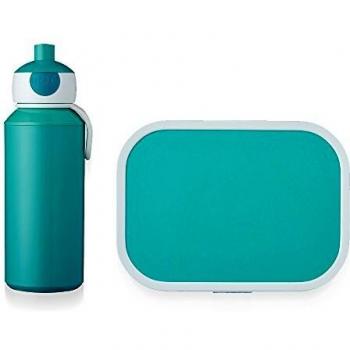 Mepal – set de comida Campus – Turquesa – botella pop-up y fiambrera con bento box