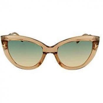 Tom Ford Gafas de Sol ANYA FT 0762 Transparente Marrón Claro/Verde Sombreado 55/20/140 mujer