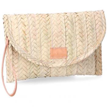 Cartera Mujer EDM Valle-2 Hoja de palma Con Tapa