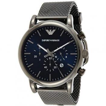 Emporio Armani Reloj Cronógrafo para Hombre de Cuarzo con Correa en Malla de Acero Inoxidable AR1979
