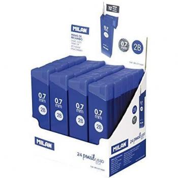 Caja de 24 tubos de minas de recambio 0,7 mm 2B
