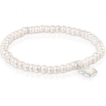 Pulsera Icon Color de plata y perlas TOUS