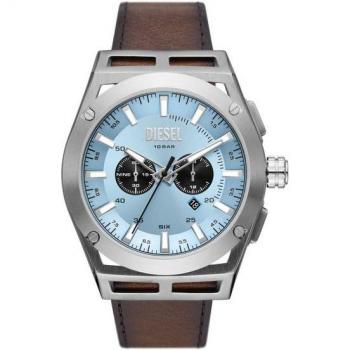 Reloj Diesel Timeframe DZ4611 Acero y Piel Marrón