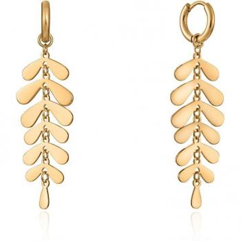 Pendientes Viceroy Fashion Dorados con Forma de Hoja