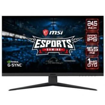 MSI Optix G251F Gaming Monitor 24.5 FHD 1920x1080 Rapid IPS 165Hz 1ms G-SYNC Compatible HDR 400