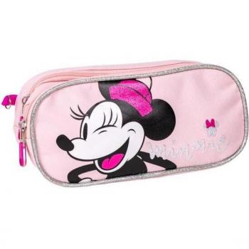 Estuche Portatodo 2 Compartimentos Minnie Pink