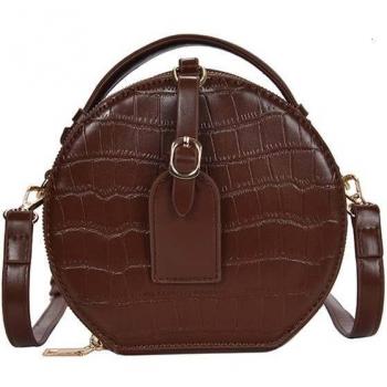 Bolsos cruzados de cuero PU vintage para mujer