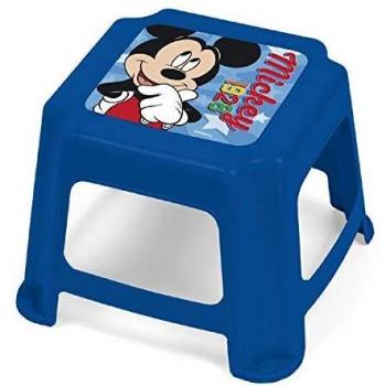 Taburete de plástico Mickey Mouse 27x27x21cm