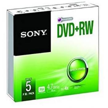 DVD+RW Sony 5DPW47SS Multi‑Pezzo 5 Colori