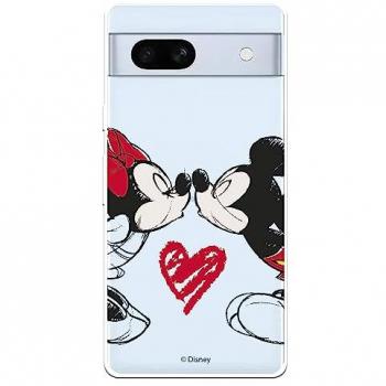 Funda Oficial Disney Mickey y Minnie Beso para Google Pixel 7A