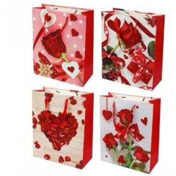 Traesio Pack de Regalos: Bolsas San Valentín 30x40x12 cm