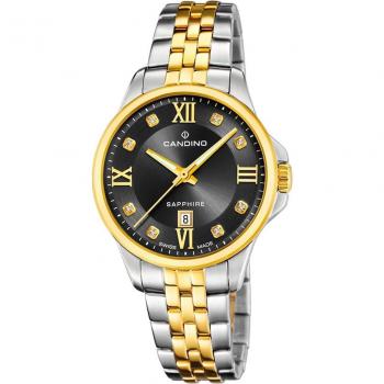 Reloj Suizo Candino Para Mujer, Colección Lady Elegance Color Negro C4767/5