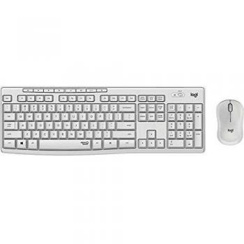 Logitech MK295 Combo Wireless Silenzioso Tastiera e Mouse Ungherese Bianco