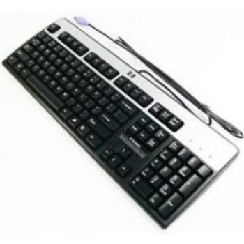 Tastiera HP 434820‑052 PS/2 AZERTY Francese Nero Argento