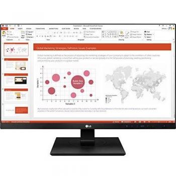 LG 27BK750Y-B.AEU Monitor Office 27 LED IPS, Full HD 1920x1080, Multitasking, Speaker Integrati, Regolabile Altezza, Rotazione, Inclinazione, 1 DVI, 1 Display Port, 1 HDMI, USB Hub, Borderless, Nero