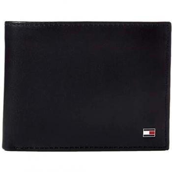 Tommy Hilfiger ETON CC FLAP AND COIN W KEY FOB Hombre Monedero Negro