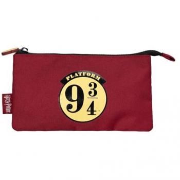 Estuche Triple Harry Potter Andén 9 ¾ – 3 Compartimentos