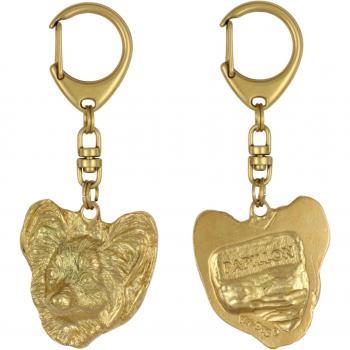 Llavero Dorado Papillon de Lujo