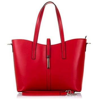 Firenze Artegiani Bolso Tote Mujer Piel Ruga Rojo