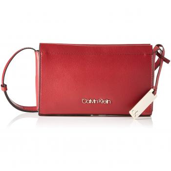 Calvin Klein ENFOLD EW CROSSBODY Mujer Bolsos bandolera Rojo (Barn Red) 6x16x25 centímetros (B x H x T)