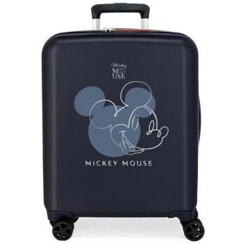 Maleta Disney Mickey Outline 55cm Azul Marino