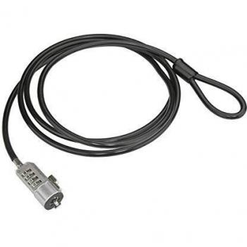 StarTech.com Cavo di Sicurezza per Laptop con Combinazione a 4 Cifre, Lunghezza 1,8 m, Rivestito in Vinile, Resettabile
