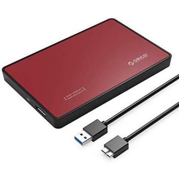 ORICO Custodia Esterna per HDD 2.5” – USB 3.0 a SATA 3.0 con Cavo e Installazione Senza Attrezzi