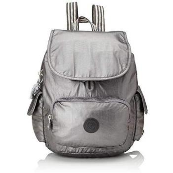Kipling City Pack S Mujer Mochila Negro (Carbon Metallic) 27x33.5x19 Centímetros (B x H x T)