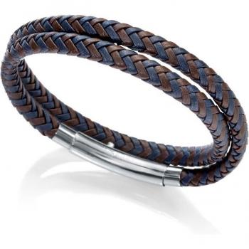 Pulsera Viceroy Fashion de Acero Inoxidable y Piel Doble Vuelta para Mujer