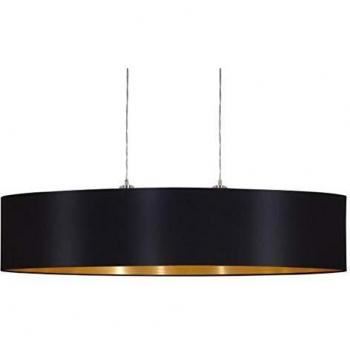 Lámpara colgante textil con 2 bombillas