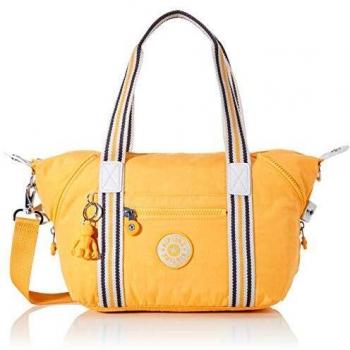 Kipling Art Mini, Bolso de Mano para Mujer, Amarillo (Vivid Yellow), 28x23.5x18.5 cm
