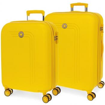 Movom. Juego de maletas rígidas expandibles 55-70cm Riga Amarillo