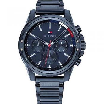 Tommy Hilfiger Reloj Analógico para Hombre de Cuarzo con Correa en Acero Inoxidable 01791789