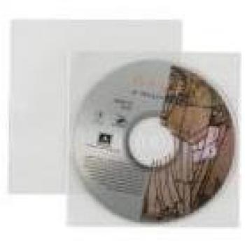 Buste porta CD/DVD con patella chiusura formato interno 12,5x12,5 cm, confezione da 50 pezzi