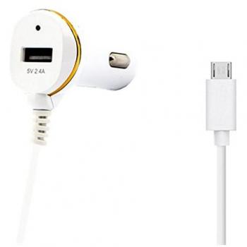Caricatore da Auto con Presa USB Micro-USB Bianco Modello 138192