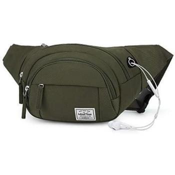 Riñonera Wind Took para mujer impermeable ajustable verde