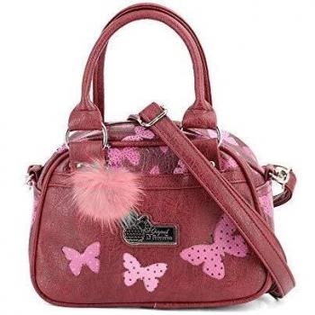 KARACTERMANIA, Minnie Mouse Marfly-Bolso Bowling Fashion, 24 cm, Granate