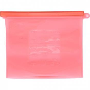 Bolsa de silicona reutilizable para alimentos, 1 Uds., 1000ml, tipo Ziplock