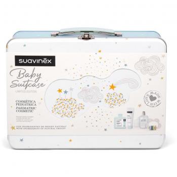 Suavinex Maleta Metálica Dreams con Crema del Pañal, Colonia, Mordedor y Champú