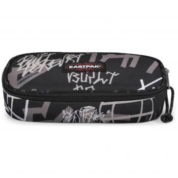 Estuche Oval Eastpak Negro Gris Blanco