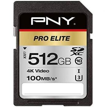 Scheda di Memoria PNY Pro Elite 512GB SDXC UHS-I U3