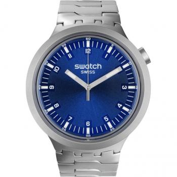 Reloj Swatch Indigo Hour Esfera Azul y Correa de Acero Inoxidable