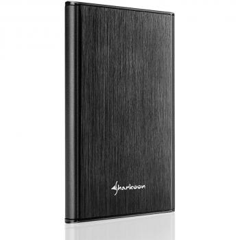 Sharkoon Rapid-Case 2,5” Encaso SSD/HDD con USB 3.1 Type‑C Nero