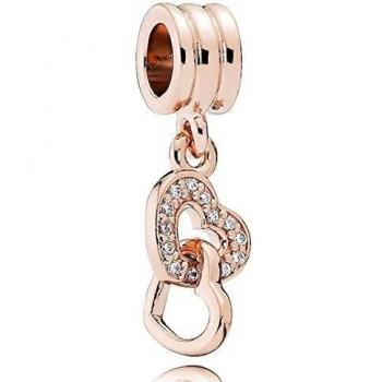 Pandora Charm colgante Corazones Entrelazados
