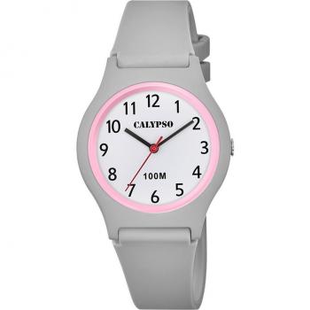 Reloj Calypso Sweet Time K5798/5 Blanco Correa De Caucho, Infantil
