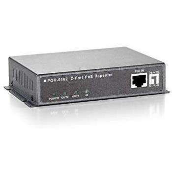 LevelOne POR-0102 moltiplicatore di rete Ripetitore di rete Nero