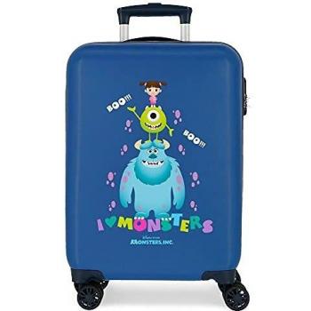 Disney Boo! Maleta de Cabina Azul 38x55x20 cms Rígida ABS Cierre de combinación Lateral 34L 2,7 kgs 4 Ruedas Dobles Equipaje de Mano