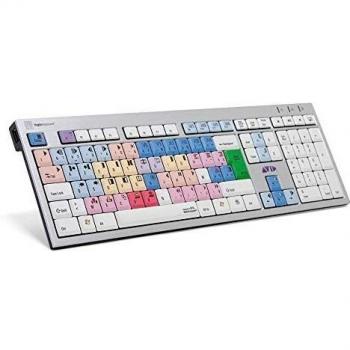 Logikeyboard Avid Media Composer Fr. PC Slim – Tastiera Cablata Argento