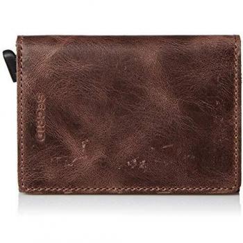 Monedero vintage, tamaño 10,2 cm, chocolate (marrón)