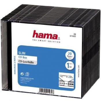 Hama Slim Box CD 20 Pezzi Nero